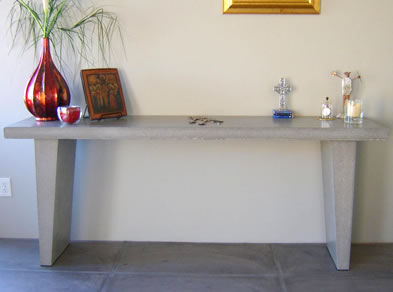 Another concrete table